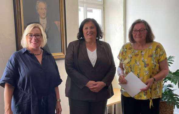 Von links: Birgit Heiltand, Karin Müller und Petra Miraglia